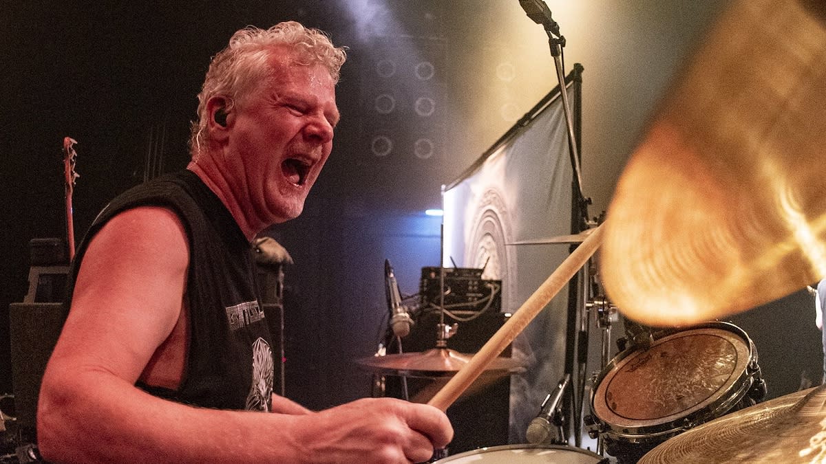 Simon Dawson steps behind the kit as Iron Maiden prepare for tour
